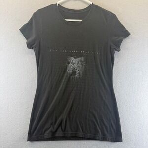West Point‎ USMA I Am The Long Gray Line Graphic T-Shirt Womens Small Black